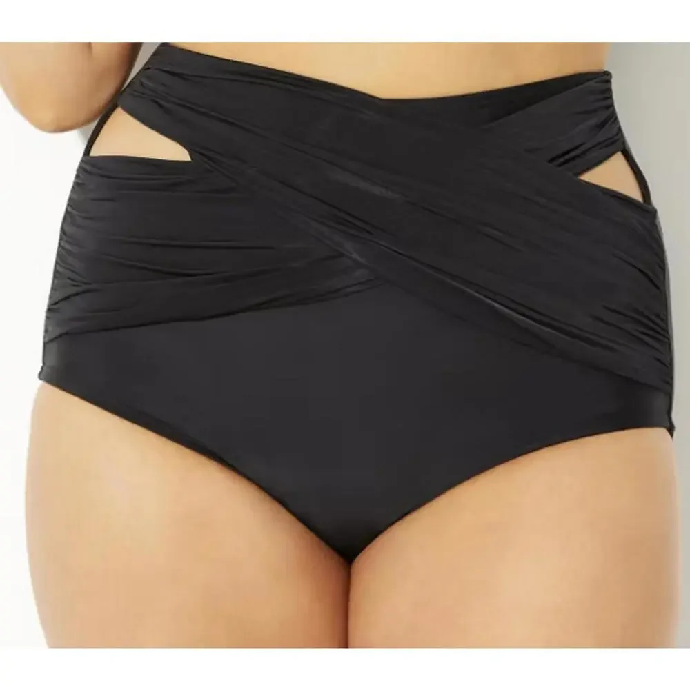 Women's Bathing Suit Swimsuit High Waist Bikini Bottoms - Size 14 - Picture 7 of 7